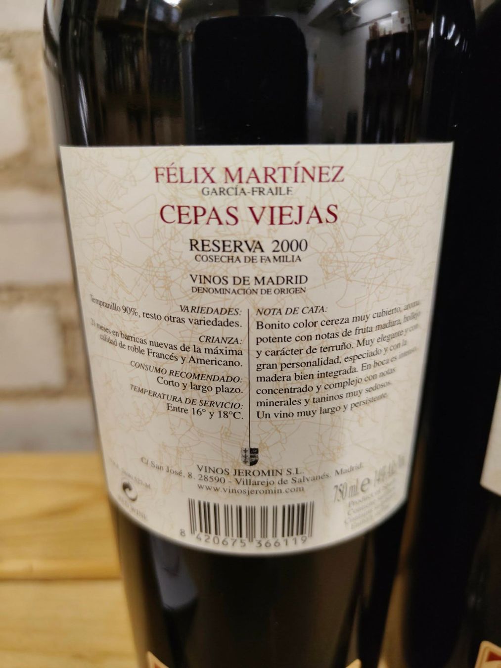 Wein: 2x 2000 Cepas Viejas Reserva Felix Martinez – Neu (gemäss Beschreibung) aus Münchenstein von wusmarino 5