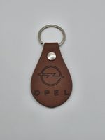 🔑 Opel Schlüsselanhänger Leder mit Logo & Lasergravur