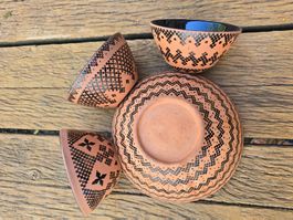 Keramik: Schalenset 4-tlg. - Protos Marokko