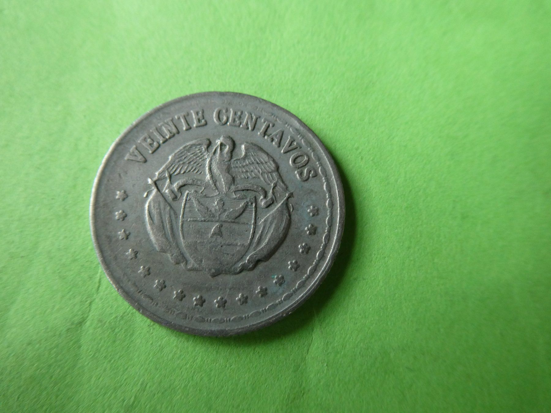 Toutes les monnaies: Colombia 1956, 20 Centavos – D'occasion à Hinterforst par Rohusri 1