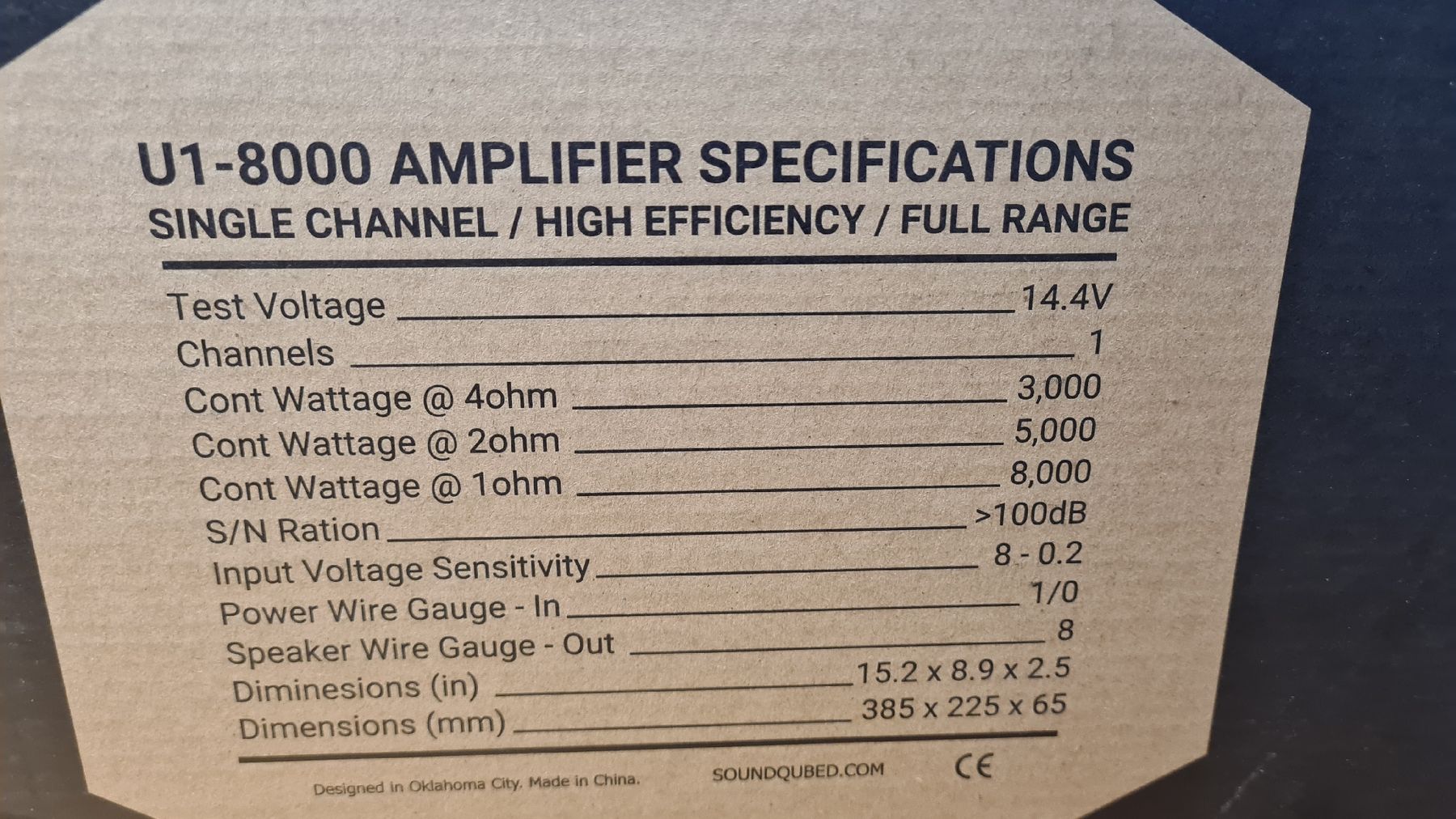 Amplificatori: sound qubed 8000.1 – Nuovo e nell'imballaggio originale da Blumenstein venduto da SStaempfli 6