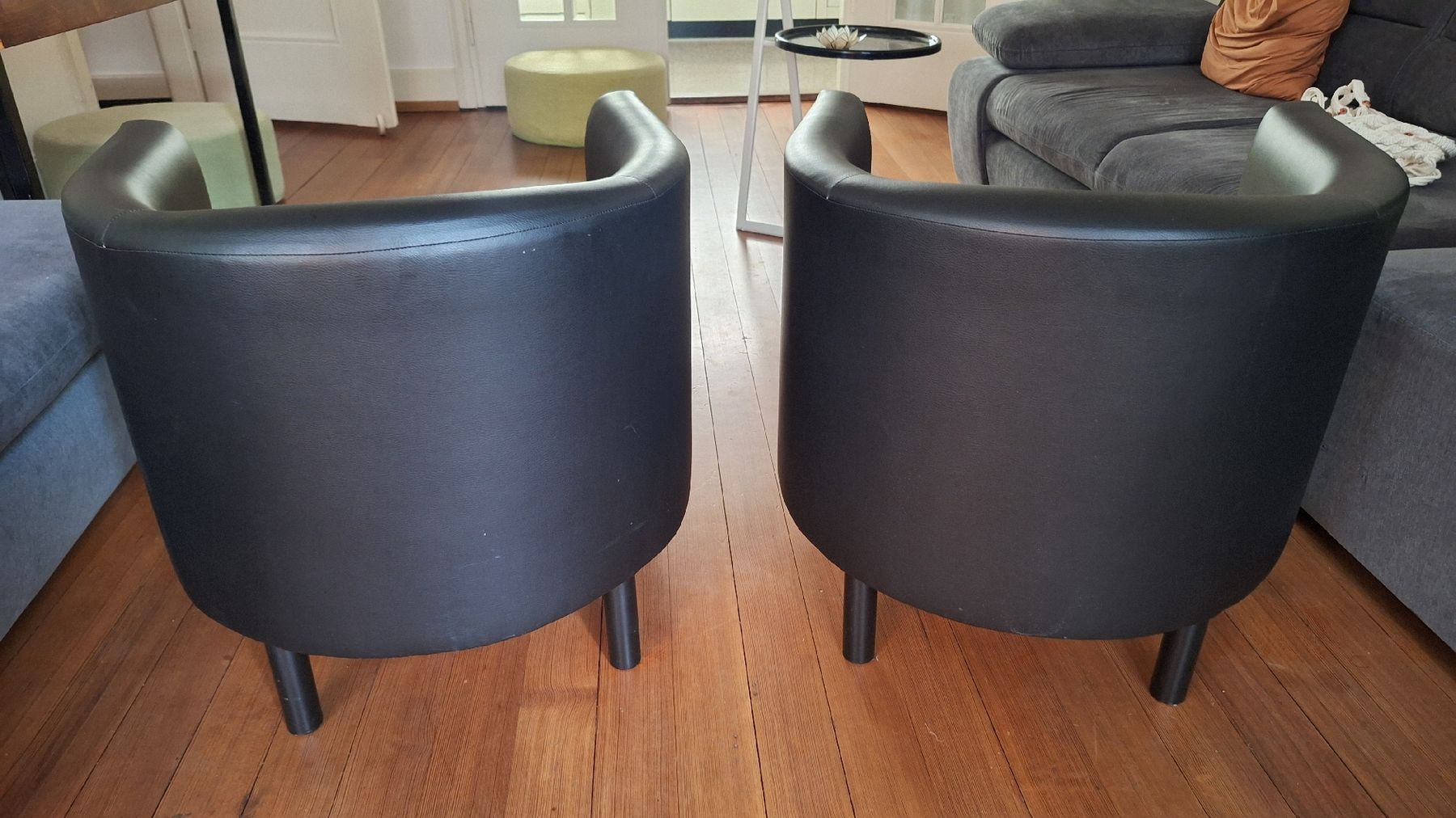Ikea Sessel: 2 IKEA CADR Sessel schwarz in Lederoptik – Gebraucht aus Basel von Nathania 2