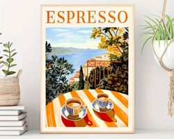 ESPRESSO Poster Leinwandbild 40x60cm NEU (Rahmenlos)