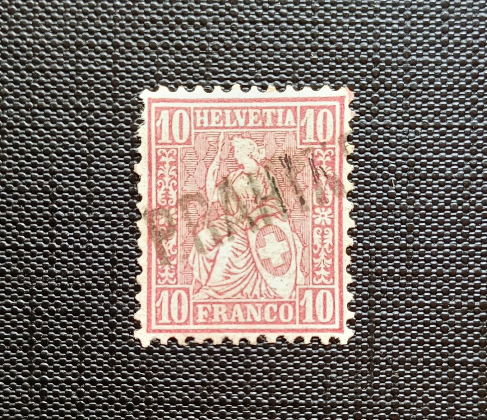 Alle Briefmarken: Sitz.Helvetia PRAHINS Donneloye – Gebraucht aus Brittnau von simionius