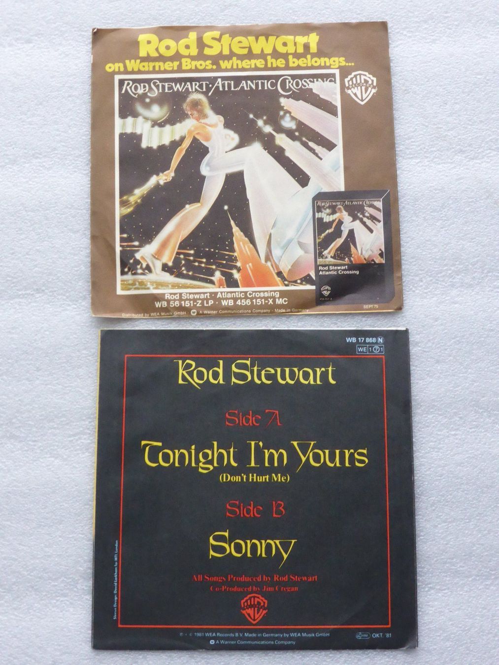 Dischi in vinile: Vinyl Single   2 x  ROD STEWART – Usato da Küssnacht am Rigi venduto da Mondkinder 3