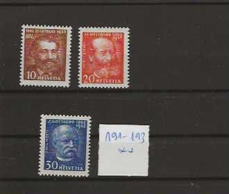 Alle Briefmarken: timbre 191-193 ** – Neu (gemäss Beschreibung) aus Sorvilier von carose01
