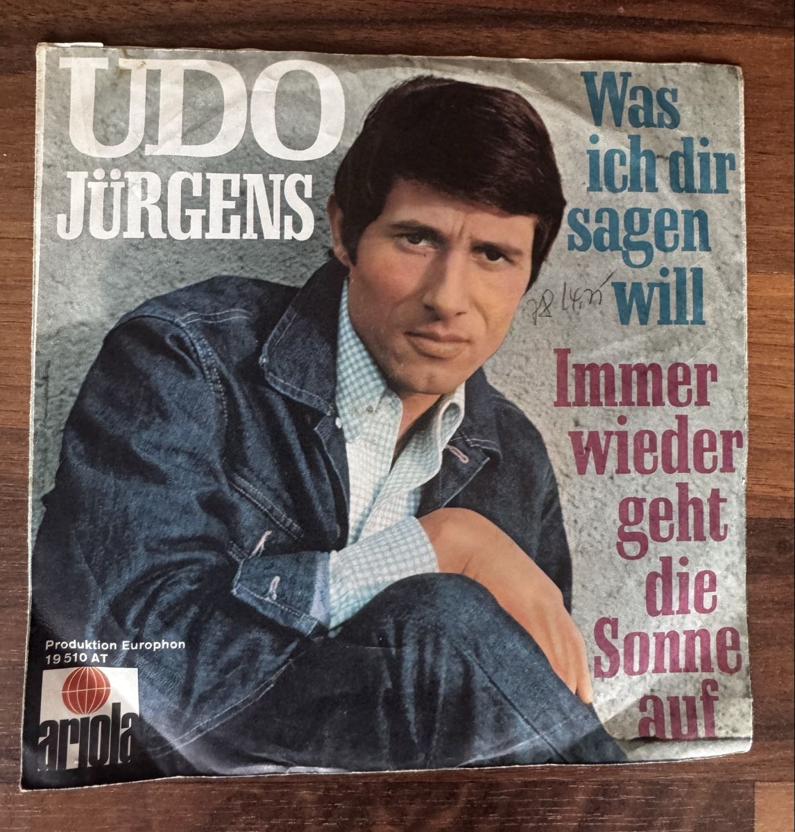 Dischi in vinile: Udo Jürgens - Was ich dir sagen will -7" Single - Schlager – Usato da Rorbas venduto da BlackstarRecords 1