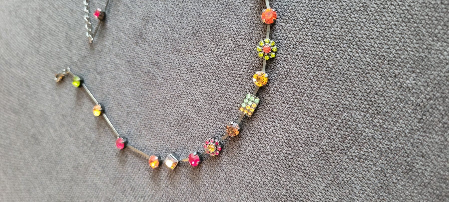 Catenine: Collier mit farbigen Strasssteinen – Nuovo (secondo la descrizione) da St. Gallenkappel venduto da mytimes 2