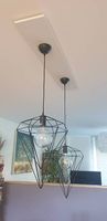 2 lampes industrielles, ampoule, plafonnier de fixation