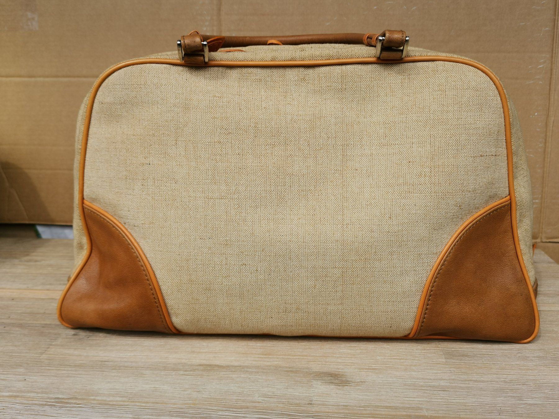 Borse da donna: ISABELLA FIORE Handtasche, Leinen und Leder – Usato da Basel venduto da Mamaree 3