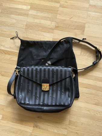Schultertasche Maison Mollerus  Marly schwarz  guter Zustand