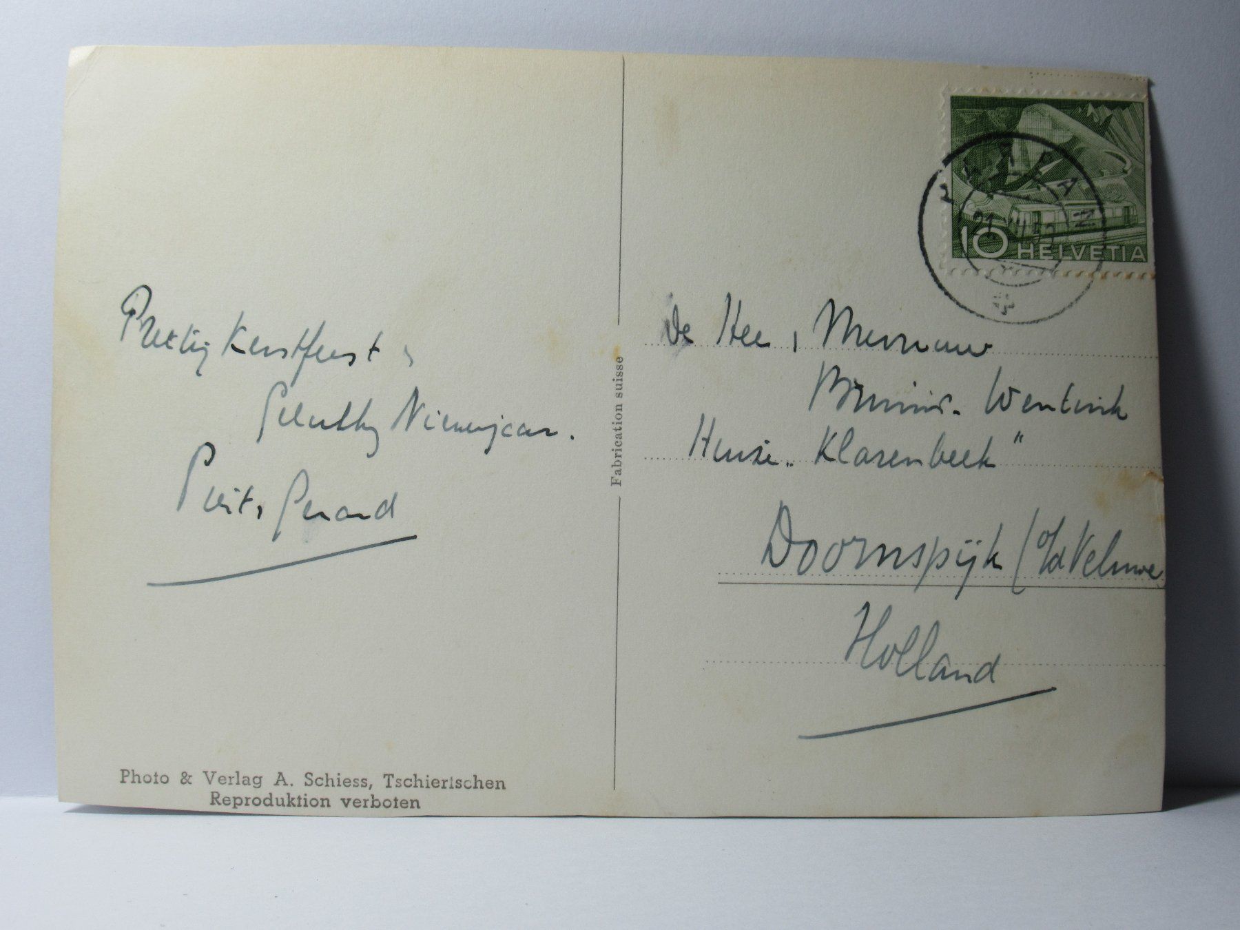 Cartoline postali: Parpan , Hotel Alpina 1957 – Usato da Grenchen venduto da Bluemchen1900 2