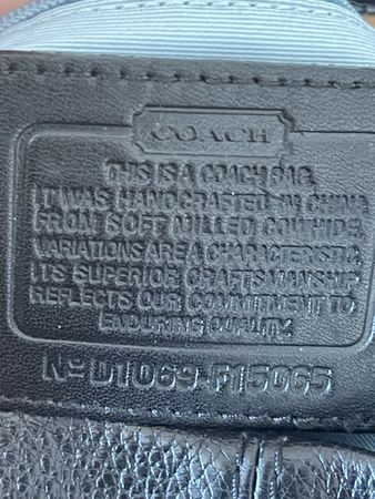 Authentic Coach Shoulder Bag F15065 comme neuf 21,5 X 30 X 9