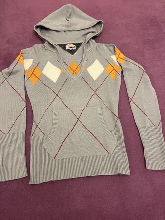 Tommy Hilfiger Strickpullover mit Kapuze, Grösse S Top!