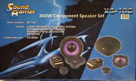 Sound Barrier XS-16C 3-Weg Auto Lautsprechersystem 360W