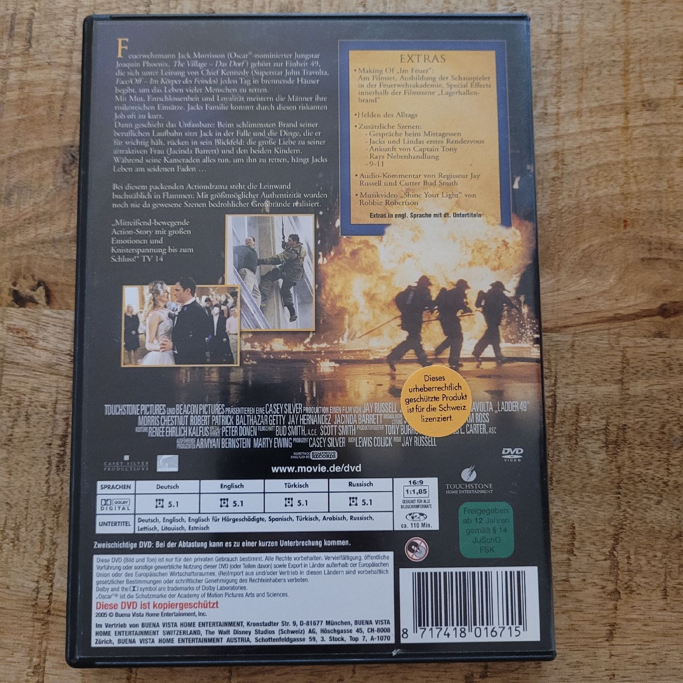 Tutti i DVDs: Im Feuer dvd John Travolta – Usato da Volketswil venduto da uffdu 1