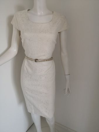 🤩ADIKA COLLECITON KLEID ECRU MIT MUSTER NEUWERTIG
