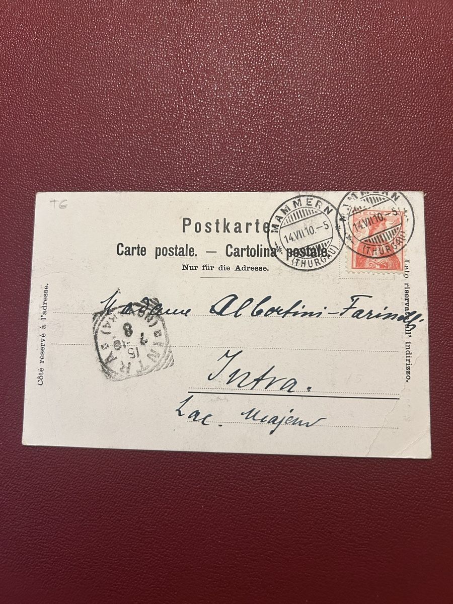 Cartoline postali: Wasserheilanstalt Mammern 1910 – Usato da Breganzona venduto da Milesbo 1