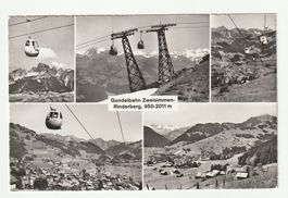 Ansichtskarte Gondelbahn Zweisimmen-Rinderberg
