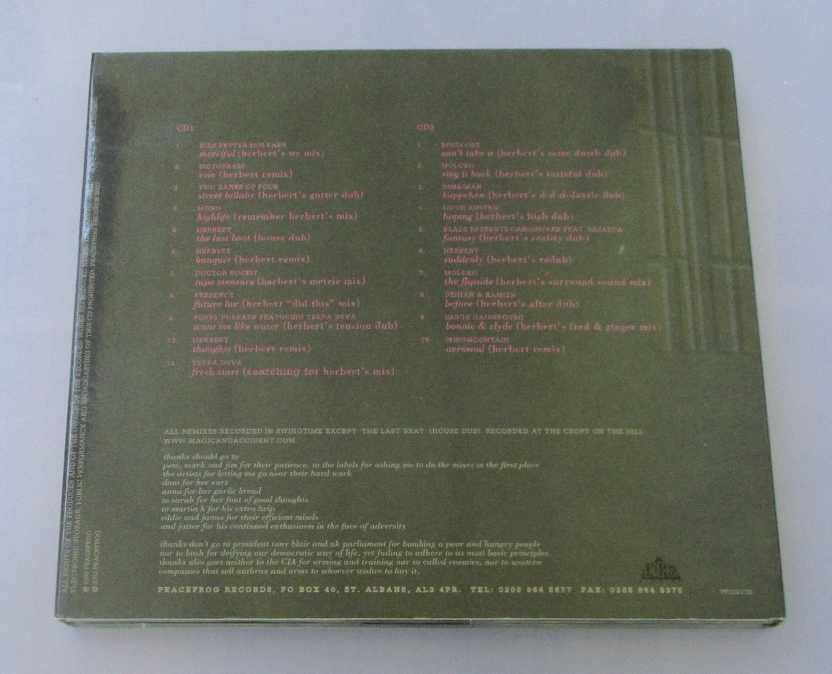 CDs: MATTHEW HERBERT - Secondhand Sounds 2-CD – Gebraucht aus Wattwil von Muriel11 1
