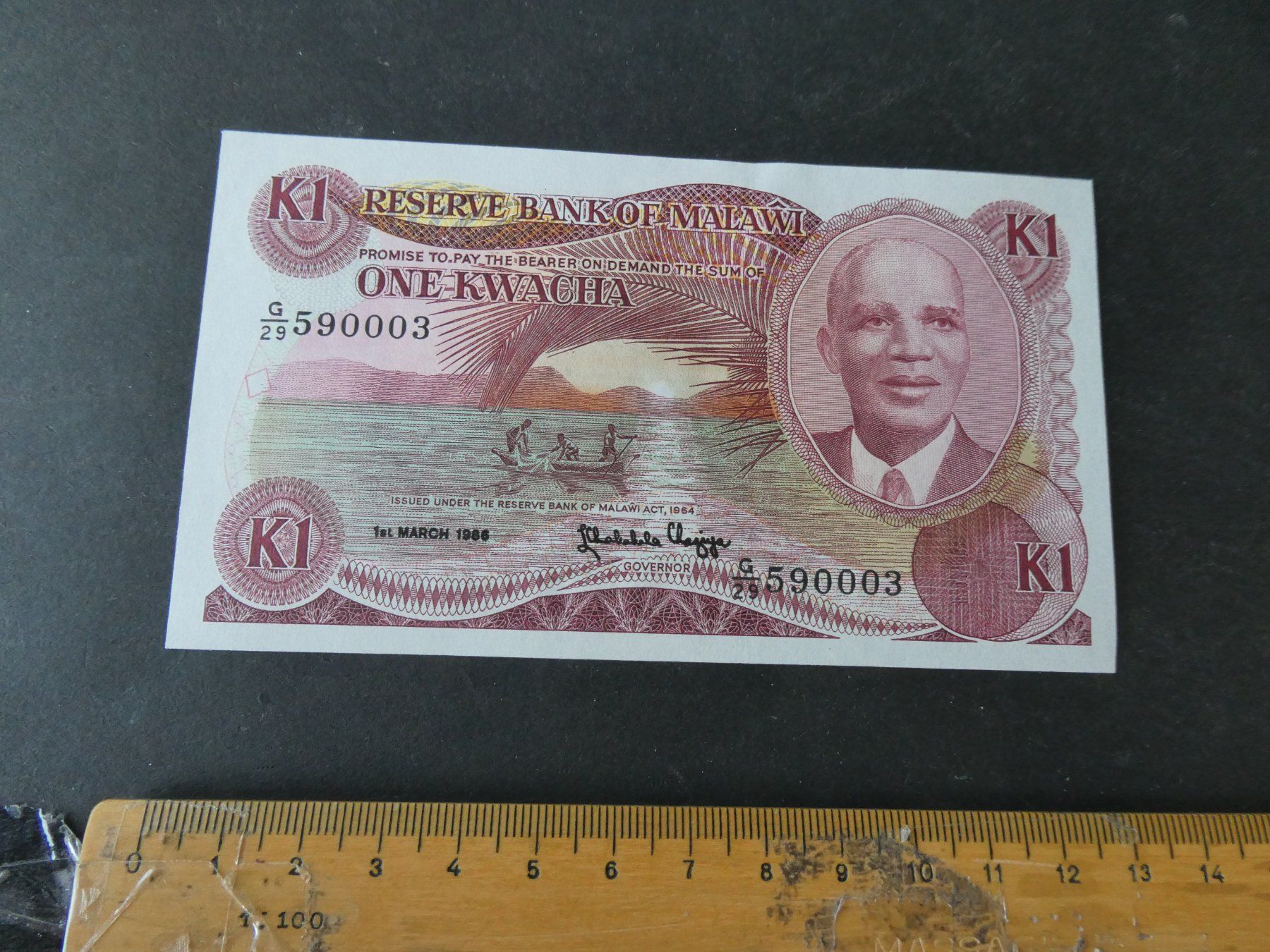 Billets de banque: Malawi,  alter Geldschein - ungefaltet – D'occasion à Hinterforst par Rohusri