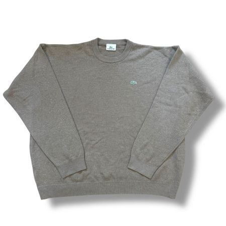 Lacoste brown wool crewneck (Pullover vintage retro nike)