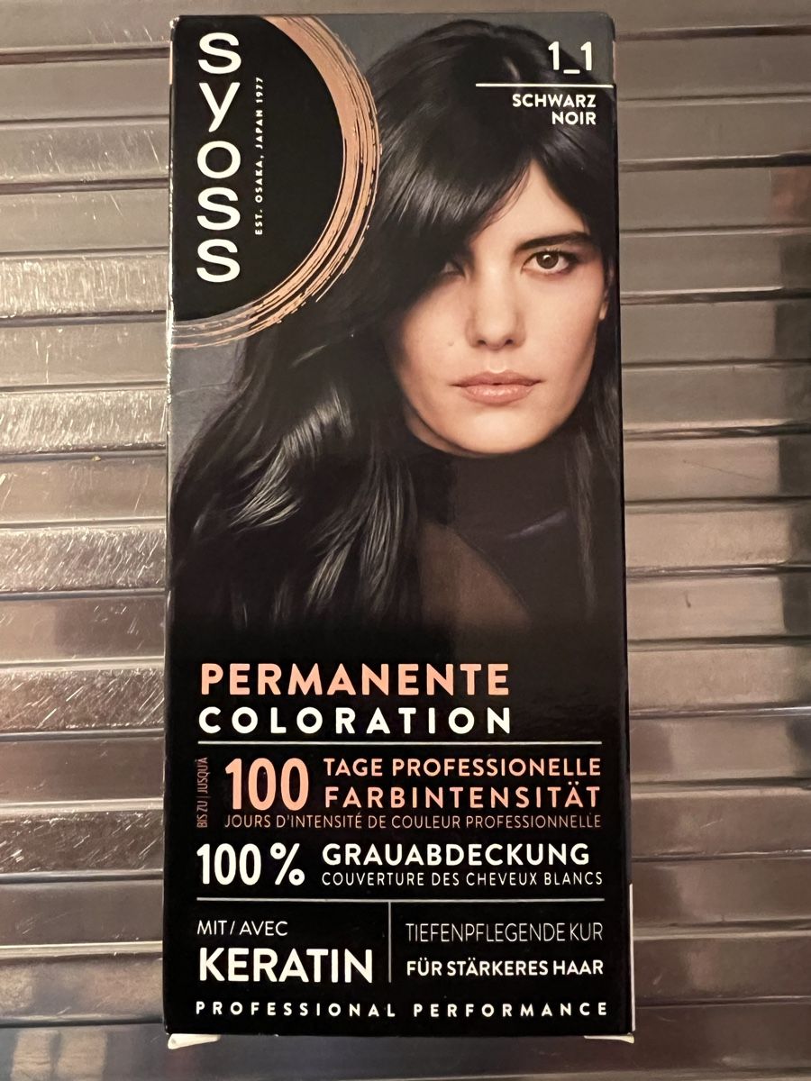Tinte: Syoss permanete Coloration schwarz – Nuovo e nell'imballaggio originale da Konolfingen venduto da SonjaKalt 1