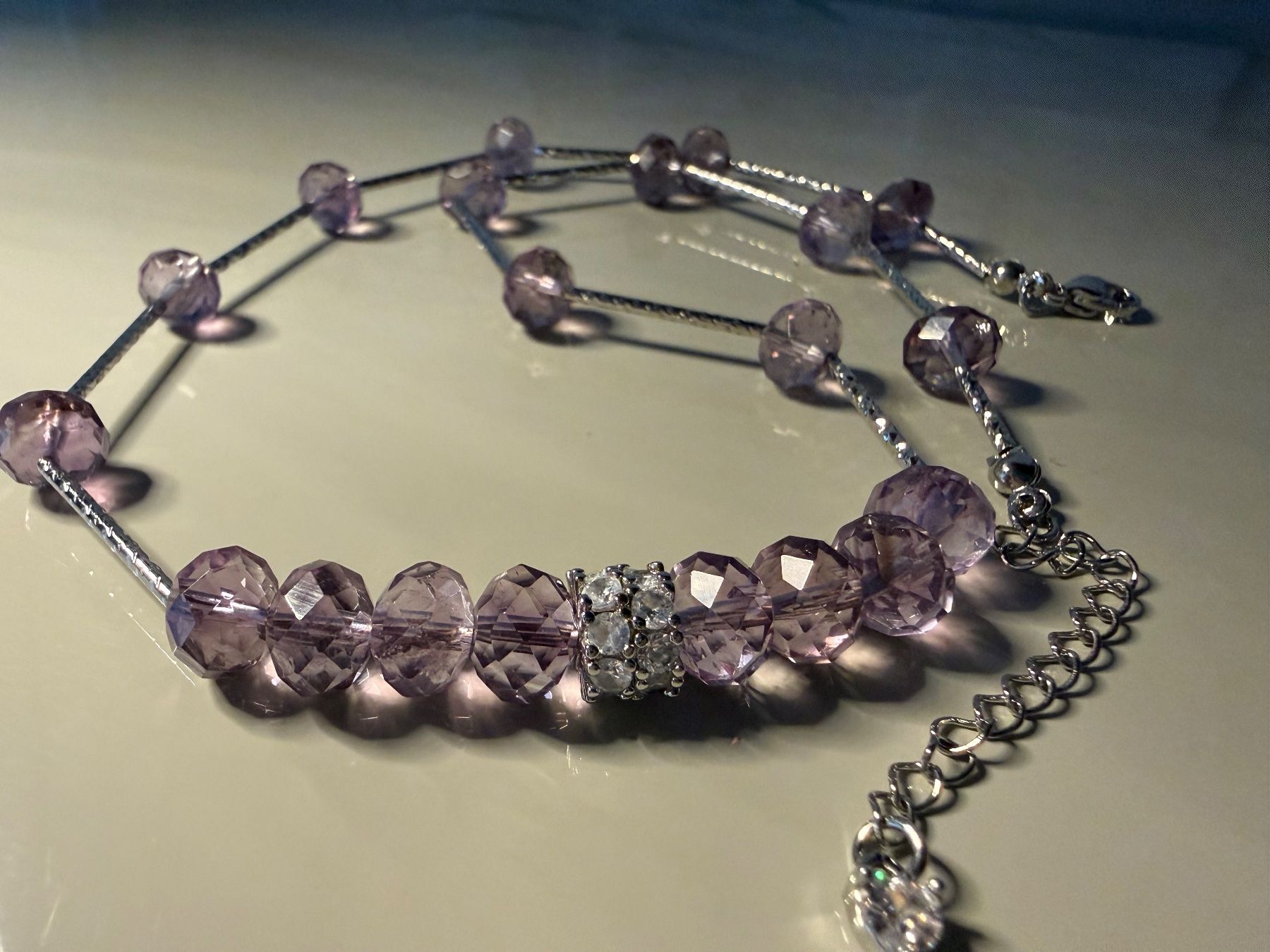 Catenine: Amethyst Halskette Choker Halsschmuck Collier 40 cm – Nuovo (secondo la descrizione) da Rotkreuz venduto da beltraum