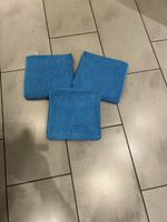 3er Set blaue Frotté Handtücher neu