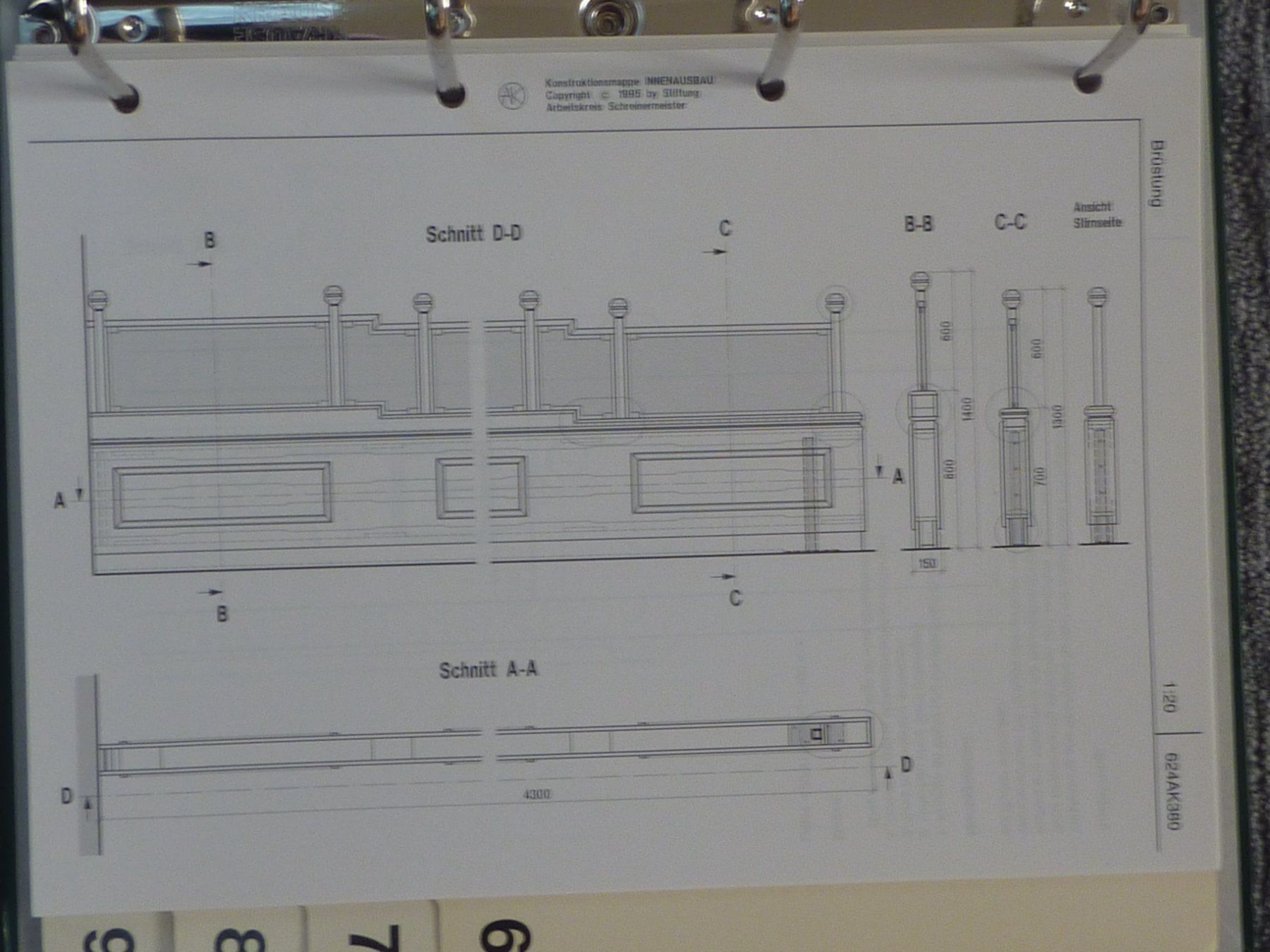Ordner: Konstruktionsmappe Innenausbau Band 3 – Gebraucht aus Triengen von Nussbaum14 8