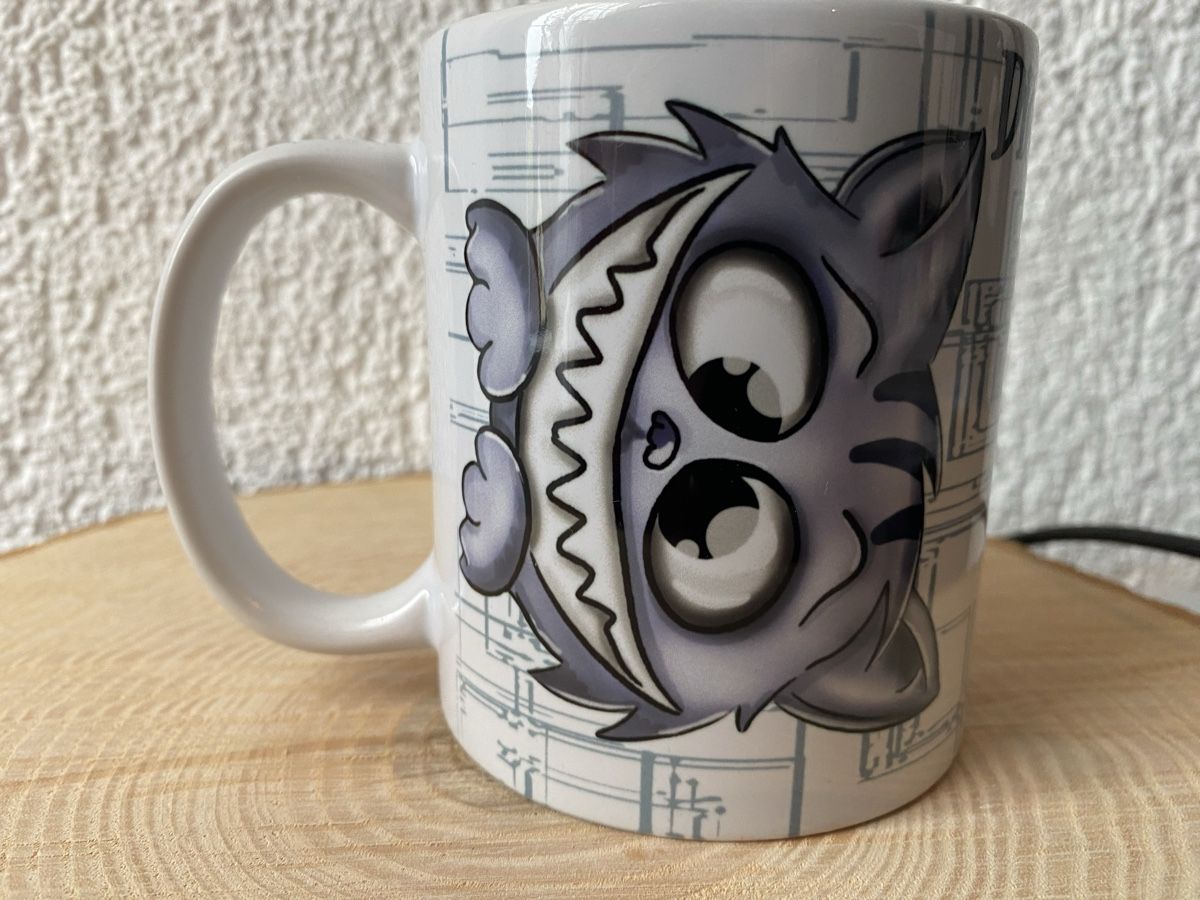 Tassen: Lustige Kaffeetasse "nur spielen" Katzendesign Geschenkidee – Neu (gemäss Beschreibung) aus Buhwil von Dmagic