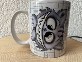 Lustige Kaffeetasse "nur spielen" Katzendesign Geschenkidee