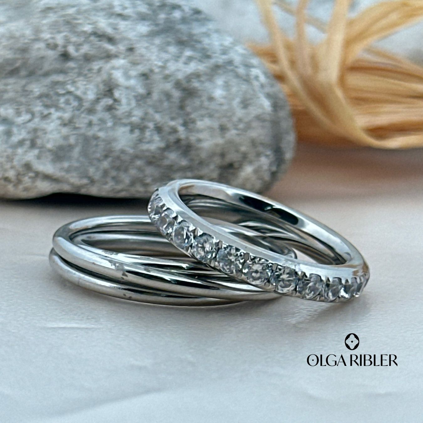 Olga Ribler Ringe: Edelstahl Ring Set Grösse 58 – Neu (gemäss Beschreibung) aus Luzern von byolgaribleroutlet 1