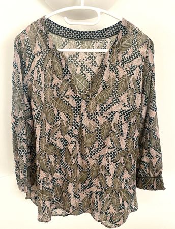 NILE Bluse mit Allover-Print- Gr.M 100% Viskose