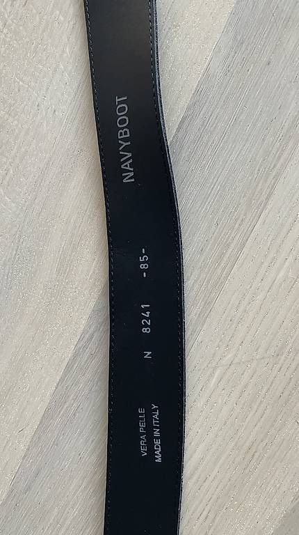 Cinture: NAVYBOOT Ledergurt schwarz – Usato da Bottighofen venduto da con_6lgw 1