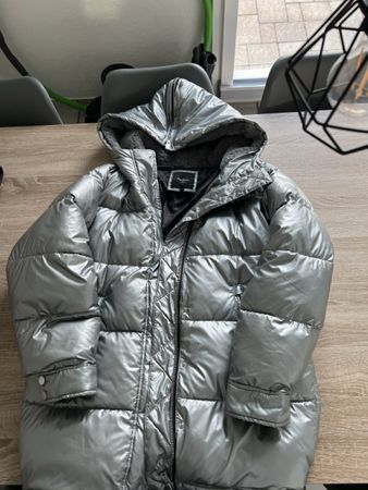 Pepe Jeans Winterjacke Silber, Gr. S - Top Zustand!