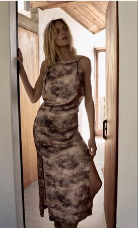 Zara Kleid, Grösse L, Animal Prinz, Viskose - Versand 9.-
