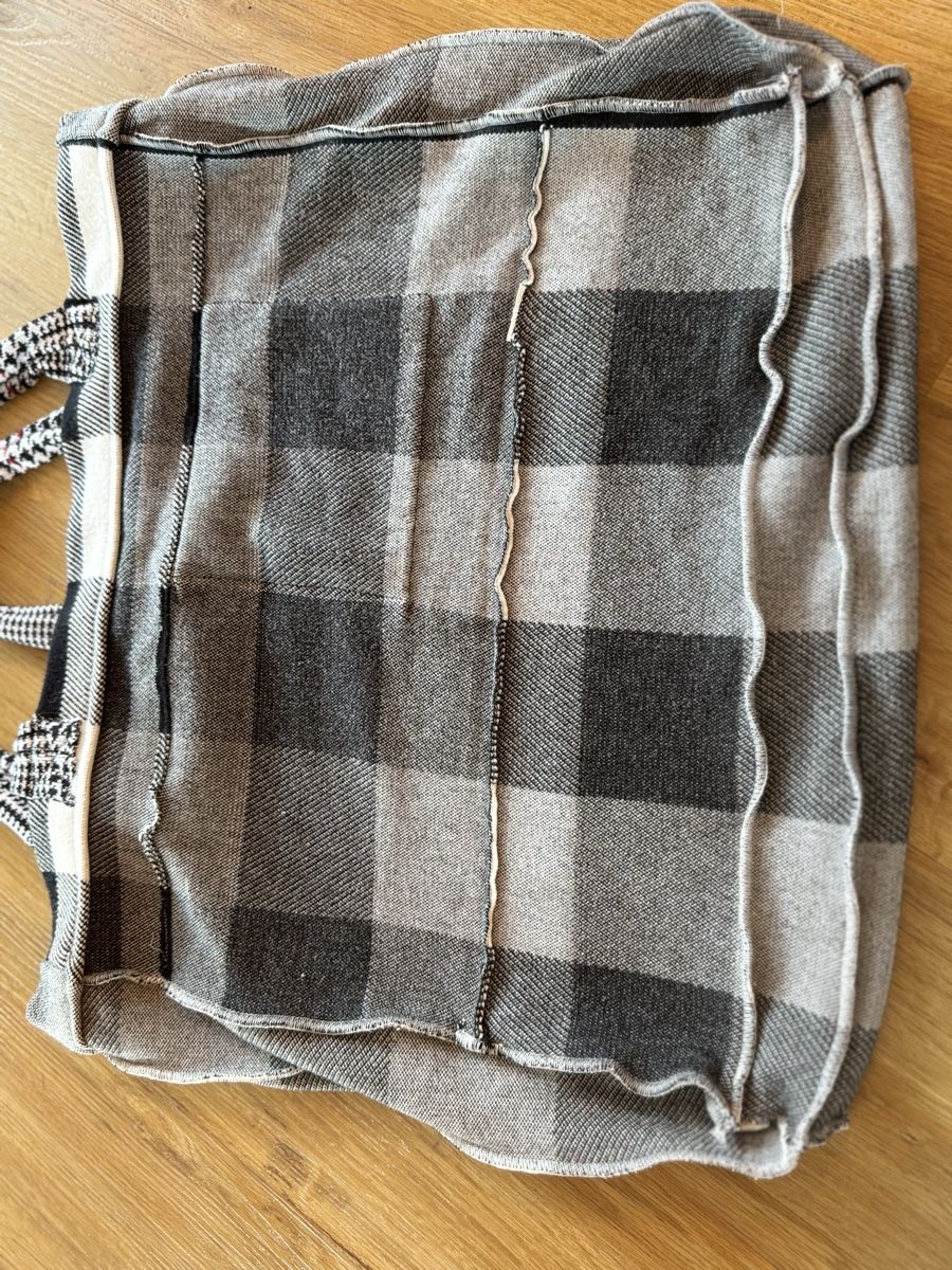 Borse: Stofftasche Retro, hübsche Badtasche, kariert – Nuovo (secondo la descrizione) da Bubikon venduto da hachia888 7