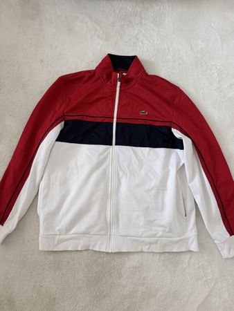 Lacoste Jacke Sport Grösse XXL rotes Design guter Zustand