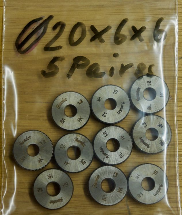 Lot De 2 Molettes MEJIX 18x5x5.8 Mm - Réf. 180430 - Pour Carrelette - Neuf