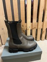 Bottines/boots Minelli kaki, cuir, taille 39