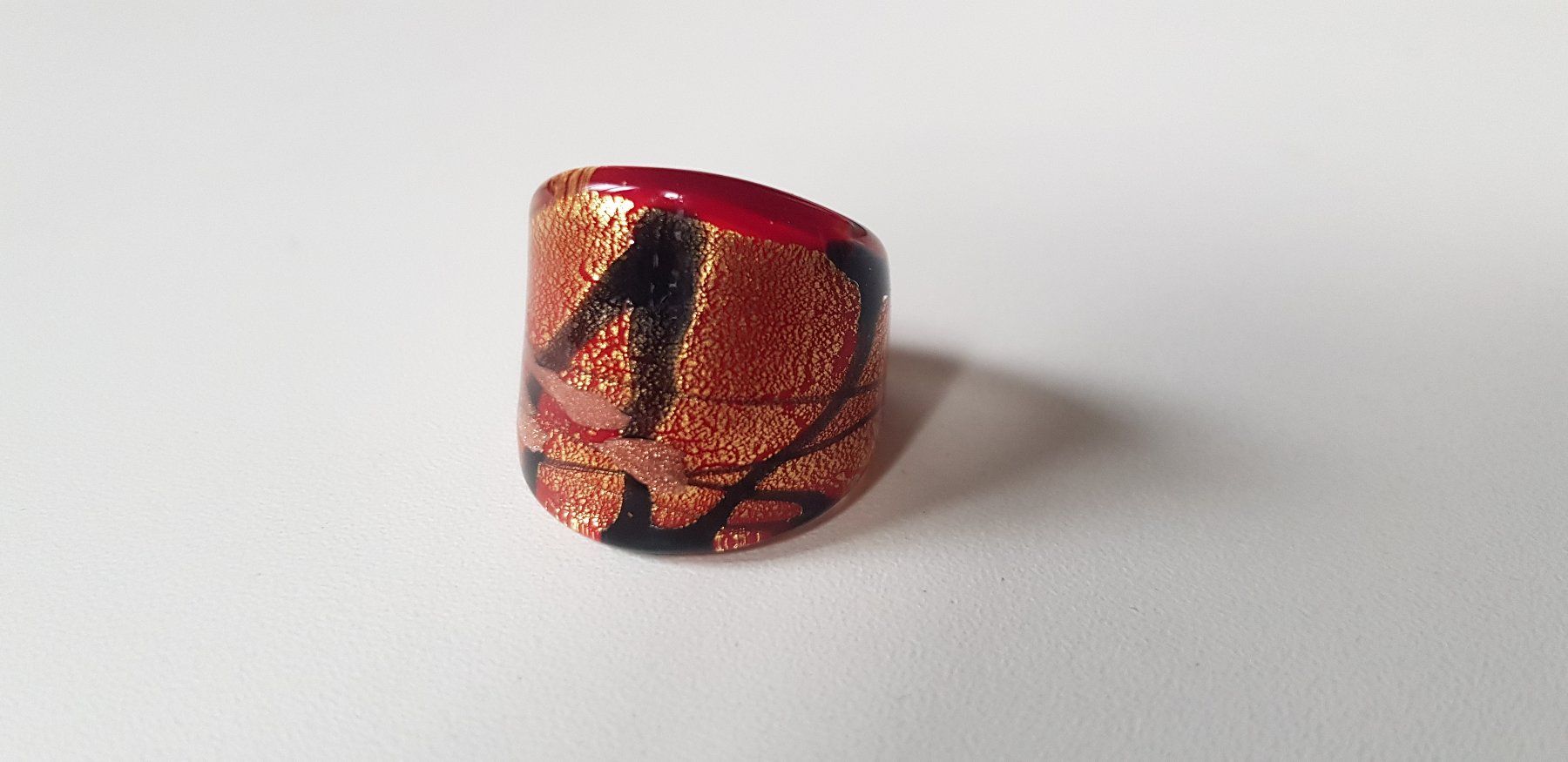 Anelli: Grande bague design en verre de Murano comme NEUVE – Usato da Montreux venduto da Art_et_antiquites 1