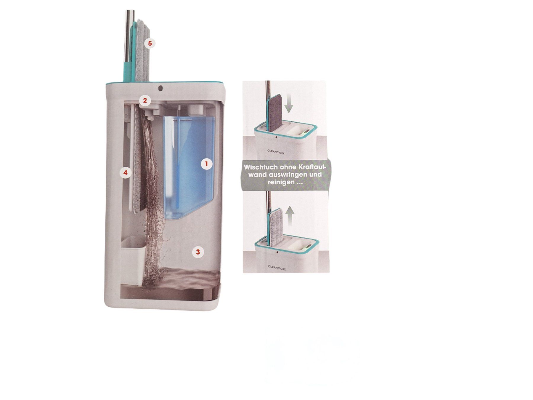 Altro in Apparecchi per la pulizia: CLEANMAXX Easy-Mopp-System Bodenwischer 9-tlg. Set – Nuovo (secondo la descrizione) da Breitenbach venduto da Restwert_Breitenbach 4