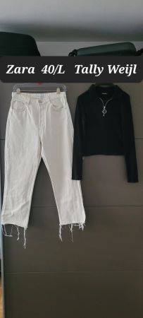 Zara jean  & sweat TW  taille 40/ coton