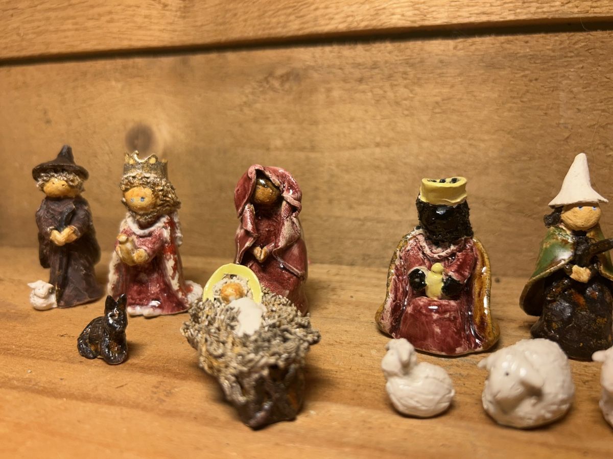 Figuren: LOT GIPS-TON KRIPPENFIGUREN – Gebraucht aus Fanas von Alessio11 2