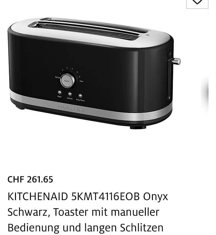 Küchengeräte: KitchenAid Toaster – Gebraucht aus Münchenbuchsee von Davide70