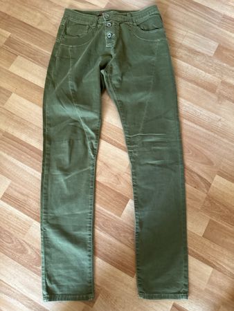Please Jeans, olivgrün, Gr. XS einf. Bundesweit ca. 35 cm