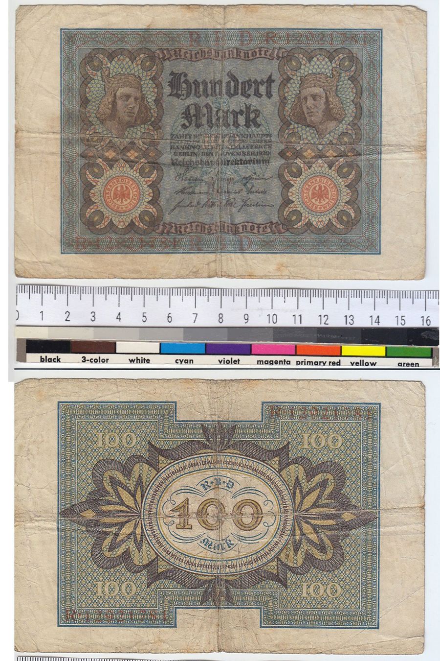 Banconote: Reichsbanknote 50 Mark, Berlin 1920 – Usato da Bubendorf venduto da zimmers_creativteam