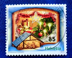 Nr.1526 Krippe Sondermarken Weihnachten GESTEMPELT 2014   