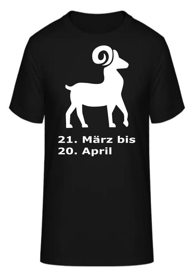 T-Shirts: T-Shirt Sternzeichen Widder – Neu und originalverpackt aus Zürich von HarlacherIT